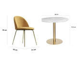 Gold Audrey Taylor Gold 5 Piece Dining Set