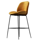 Avery Classic Gold Velvet Barstool Set of 2