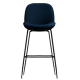 Avery Classic Blue Velvet Barstool Set of 2