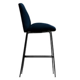 Avery Classic Blue Velvet Barstool Set of 2