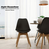 Cherry Black Iconic Mid-Century Design Dining Chair Set of 2