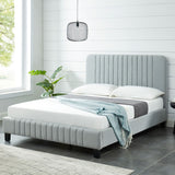 Carlisle Stone Grey Solid Pinewood Bed Frame Double Size