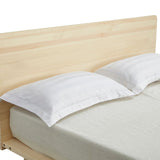 Natural Solid Wood Bed Frame Bed Base with Headboard Queen