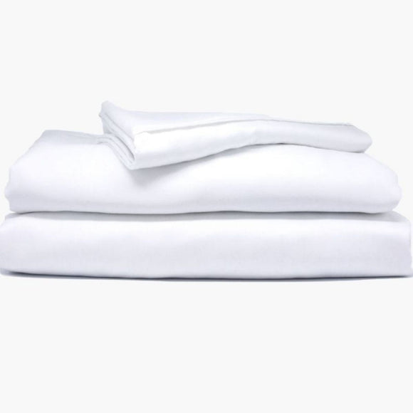 Better Dream Organic Bamboo Duvet Cover Set White Queen Size