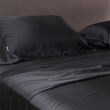 Better Dream 100% Organic Bamboo Flat Sheet Charcoal Size Double