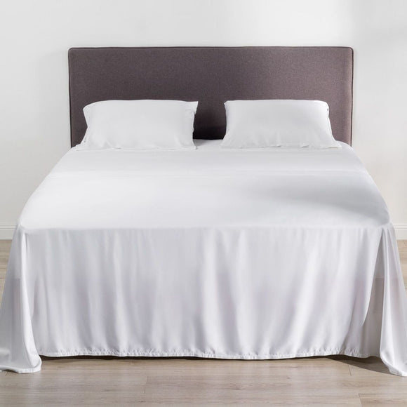 Better Dream 100% Organic Bamboo Flat Sheet White Size Double