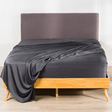 Better Dream 100% Organic Bamboo Flat Sheet Charcoal King Single