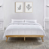 Goose Down Alternative Feather Quilt with Organic Cotton Cover Double