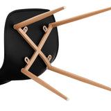 Erin Black Versatile Dining Chair Set of 2