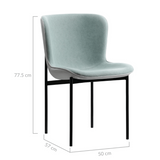 Harris Mint Mid-Century Design Dining Chair Set of 2