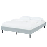 Modern Minimalist Stone Grey Bed Base Frame King