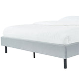 Modern Minimalist Stone Grey Bed Base Frame King