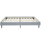 Modern Minimalist Stone Grey Bed Base Frame King