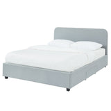 Kevin Stone Grey Storage Bed with 2 Drawers in King