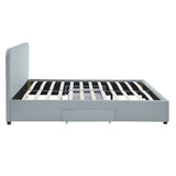 Kevin Stone Grey Storage Bed with 2 Drawers in King
