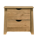 Mica Wooden Bedside Table with 2 Drawers