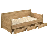 Mica Natural Wooden Day Bed with 3 Drawers Sofa Bed Frame