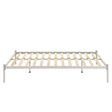 Metal Bed Base Frame Platform Foundation White - King Single