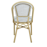 Morris White+Natural French Flair Outdoor Dining Chair Set