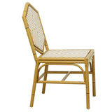 Miley French Flair Natural Outdoor Dining Chair Set of 2