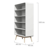 Merlin White Modern Retro Display Cabinet