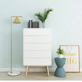 Merlin White Modern Retro Tallboy