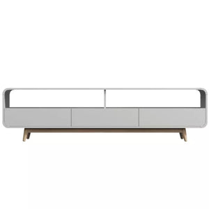 Merlin White  Modern Retro TV Unit 180CM