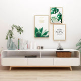 Merlin White  Modern Retro TV Unit 180CM