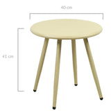 Niana Modern Minimalist Natural Aluminum Side Table