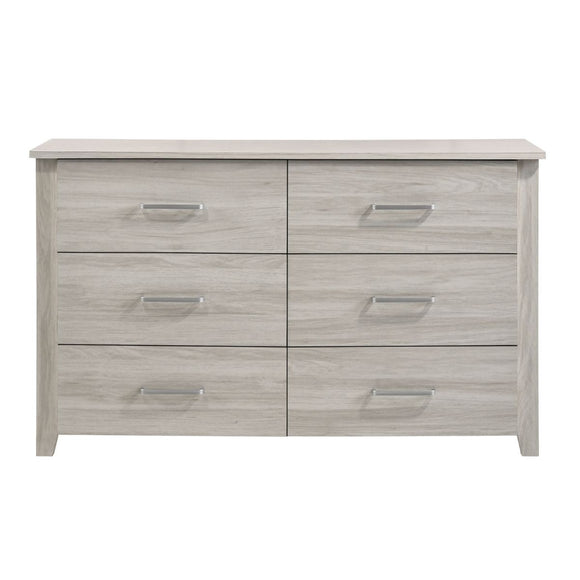 White 6 Chest of Drawers Bedroom Cabinet Storage Tallboy Dresser