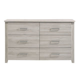 White 6 Chest of Drawers Bedroom Cabinet Storage Tallboy Dresser