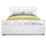 Artiss Wooden Bed Frame Timber Double Full Size EVA Kids Adults Mattress Bed Base