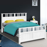 Artiss Wooden Bed Frame Timber Double Full Size EVA Kids Adults Mattress Bed Base