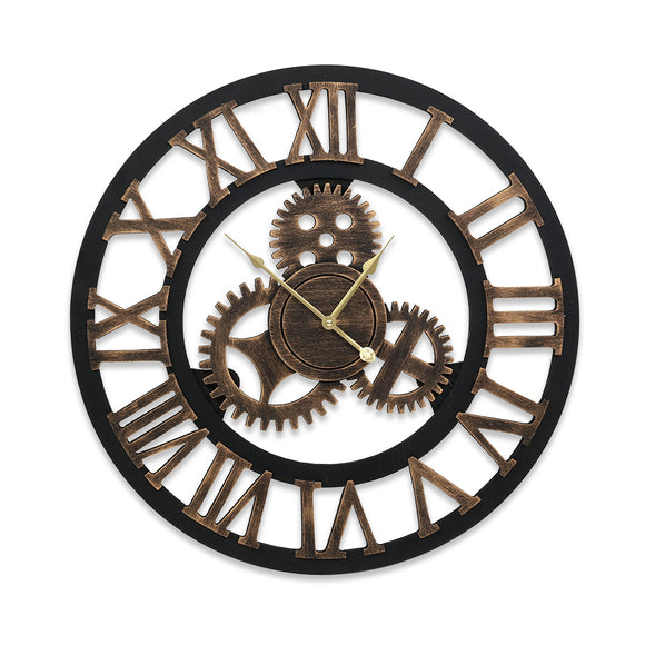 Wall Clock Large Modern Vintage Retro Metal Clocks 80CM Home Office Decor