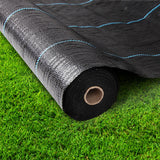 Instahut 1.83m X 100m Weedmat Weed Control Mat Woven Fabric Gardening Plant PE