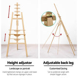 Artiss Pine Wood Easel Art Display Painting Shop Tripod Stand Wedding 175cm