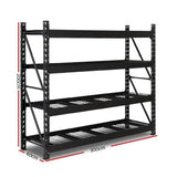 Giantz 2M Warehouse Racking Shelving Heavy Duty Steel Garage Storage Rack