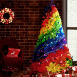 Jingle Jollys Christmas Tree 2.1M 7ft Xmas Colourful Rainbow Multi-colour