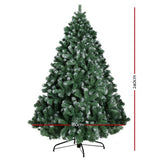 Jingle Jollys 8FT Christmas Snow Tree