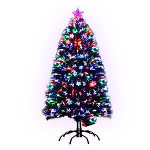 Jingle Jollys 1.5M 5FT LED Christmas Tree Xmas Optic Fiber Multi Colour Lights