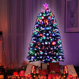 Jingle Jollys 1.5M 5FT LED Christmas Tree Xmas Optic Fiber Multi Colour Lights