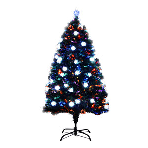 Jingle Jollys 1.5M 5FT LED Christmas Tree Optic Fiber Xmas Multi Colour Lights