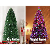 Jingle Jollys 1.8M 6FT LED Christmas Tree Xmas Optic Fiber Multi Colour Lights