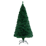 Jingle Jollys Christmas Tree 1.8M 6FT LED Xmas Fibre Optic Multi Warm White