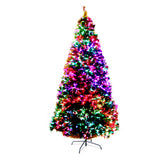 Jingle Jollys 2.1M 7FT LED Christmas Tree Optic Fiber Xmas Multi Colour Lights