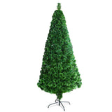 Jingle Jollys 2.1M 7FT LED Christmas Tree Optic Fiber Xmas Multi Colour Lights