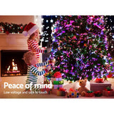 Jingle Jollys 2.1M 7FT LED Christmas Tree Optic Fiber Xmas Multi Colour Lights