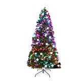 Jingle Jollys 2.1M 7FT LED Christmas Tree Optic Fiber Xmas Multi Colour Lights