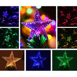 Jingle Jollys 2.4M 8FT LED Christmas Tree Xmas Optic Fiber Multi Colour Lights