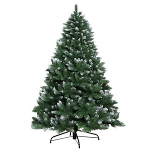 Jingle Jollys 6FT Christmas Snow Tree - Green